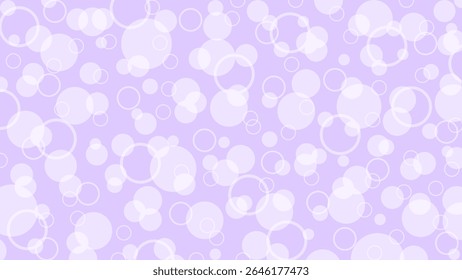 Purple background and white polka dot pattern as blur or snow drops. Luxury wallpaper for a holiday or packaging.