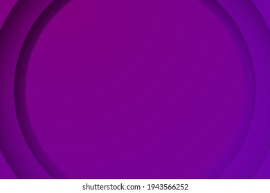 violette Hintergründe. Abstrakter 3D-Kreis, papierschneidender Hintergrund.