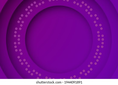 fondo morado. Resumen del fondo de la capa de recorte de 3d de círculo.
