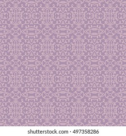 Purple backgrounds with seamless patterns. Ideal for printing onto fabric and paper or scrap booking. Vector illustration
