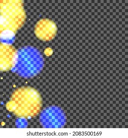 violetter Hintergrund Transparenter Vektorgrafik. Dot Year Design. Flachbandkarte. Blur Confetti Sparkle Vorlage. Rosa Geburtstag.