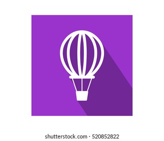 purple balloon vehicle conveyance transport transportation image vector icon logo