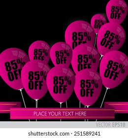 Purple balloons With Sale Discounts 85 percent.