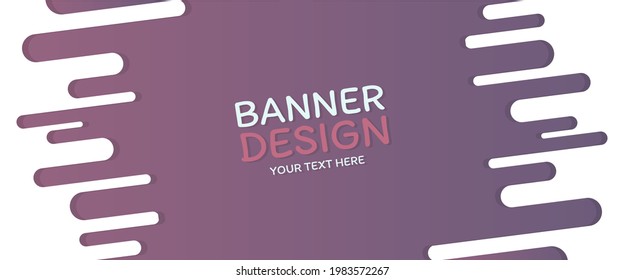 purple banner design vector illustration. suitable for business graphic assets, print media, web design, backgrounds, covers, etc.
