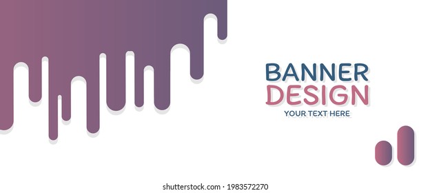 purple banner design vector illustration. suitable for business graphic assets, print media, web design, backgrounds, covers, etc.