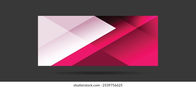 Purple banner vector design. Horizontal or landing banner. 