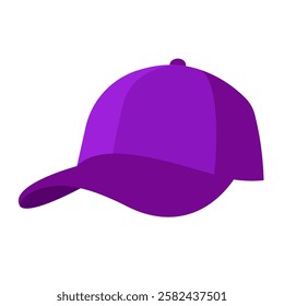 purple baseball cap Icon vector illustration flat style logo design