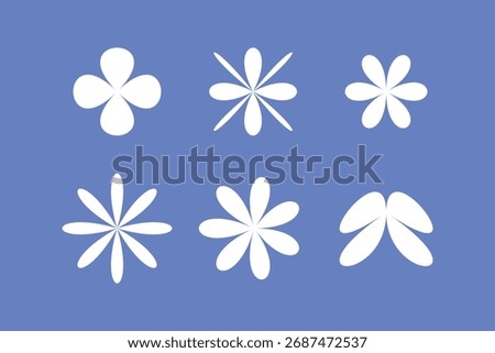purple basic aesthetic floral shapes