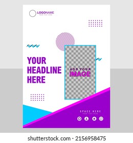 Purple basic color background with Suitable for social media posts, company brochures, flyers and web internet advertising - Vector illustration