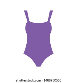 Purple bath suit vector emoji swimming