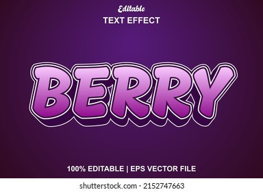 Purple Berry Text Effect Editable