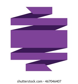 Purple Big Banner ribbon vector set isolated background
