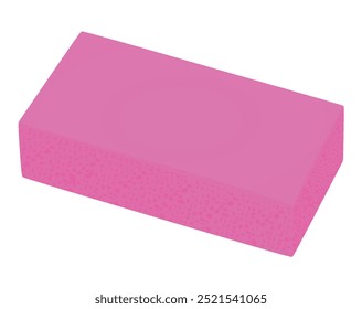 Purple  big sponge. vector illustration