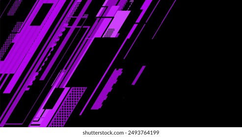 purple and black abstract background with lines vector illustration