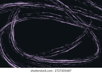 Um fundo roxo e preto com respingos e gotas de tinta. Fundo de vetor com textura grunge.