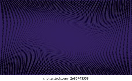 Un fondo púrpura y negro con puntos retorcidos