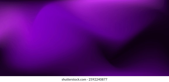 Purple and black colour abstract gradient minimal blurry design curve shape background vector illustration. Futuristic Luxury pattern. perfect for modern projects basktop wallpaper business banner.