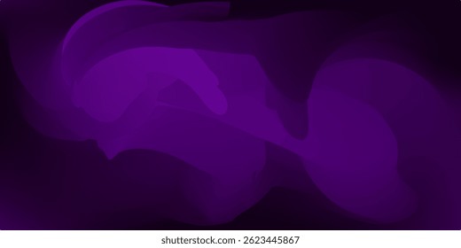 Cor roxa e preta abstrato gradiente mínimo borrado design curva forma vetor de fundo ilustração. Padrão de luxo futurista. perfeito para projetos modernos banner de negócios de papel de parede de mesa de trabalho.