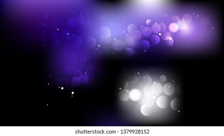 Purple and Black Defocused Lights Background Vector
