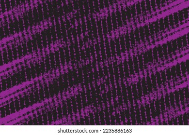 Purple and black diagonal stripe line texture with distressed grunge detailed background