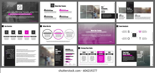 Purple and black elements for infographics on a white background. Presentation templates. Use in presentation, flyer and leaflet, corporate report, marketing, advertising, annual report, banner.