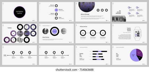 Purple and Black elements for infographics on a white background. Presentation templates. Use in presentation, flyer and leaflet, corporate report, marketing, advertising, annual report, banner.