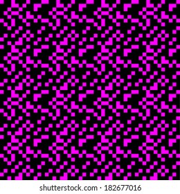 Purple and black pixel pattern