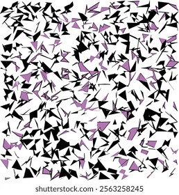 Purple and Black Star Pattern: Geometric Design with Repeating Shapes