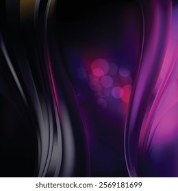 Purple Black Wave Design Background