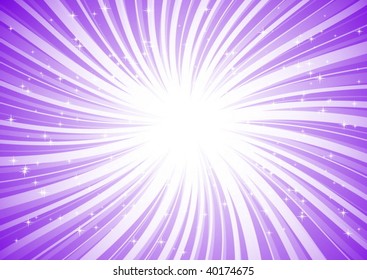 Purple blast and stars