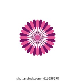 Purple Blossom Flower for Spa Logo Template Illustration Design. Vector EPS 10.