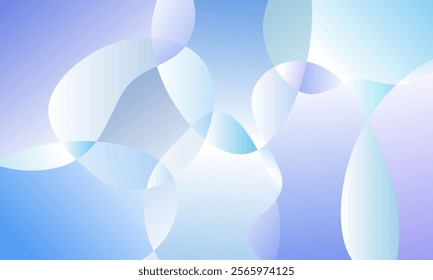 Purple blue abstract background, beautiful curved patterns with light. Vector illustration with free space for design.