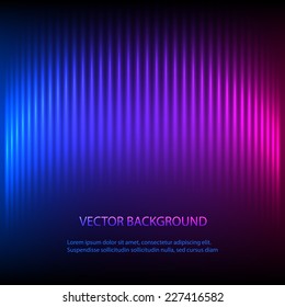 Purple blue abstract background of bright glow perspective with lighting lines. Gorgeous graphic image template. Abstract vector Illustration eps 10 for your business brochure