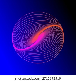 Purple blue abstract background of bright glow perspective with lighting lines. Gorgeous graphic image template. Abstract vector Illustration eps 10 for your business brochure

