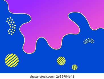 Fondo moderno abstracto púrpura y azul, futurista digital juguetón