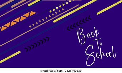 Purple blue back to school background vector