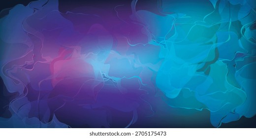 Fondo púrpura y azul con un rastro de luz en el medio