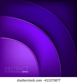 Purple and blue background vector overlap paper layer curve line gradient color tone with space for text design