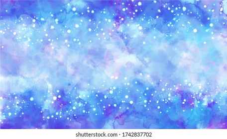 Aquarelle bleu pourpre. Aquarelle bleu pourpre. Couleur de l'eau. Aquarelle bleu pourpre. Colorée Résumé Couleur d'aquarelle bleu violet sur fond blanc.
