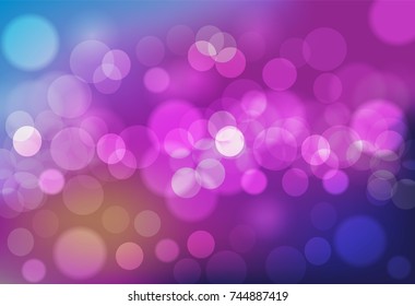 Purple and blue bokeh