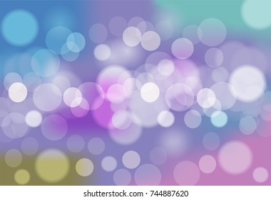 Purple and blue bokeh