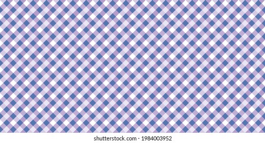 Fondo de patrón de repetición transparente, con verificación púrpura y azul, fondo de pared vectorial.