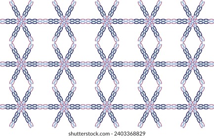 Flor de anillo de círculo púrpura y azul sobre diseño de fondo blanco para impresión de tela, papel pintado, diamante