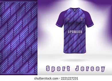 Purple blue color combination sports jersey uniform template design