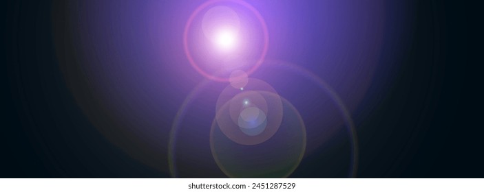 Purple and blue color gradient with lense flare Wallpaper background For Web and Mobile Applications, business infographic and social media, modern decoration, art illustration template design. 