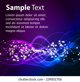 purple blue color Light Abstract Technology background for computer graphic website internet and business. text box. Brochure. card. wave. 
