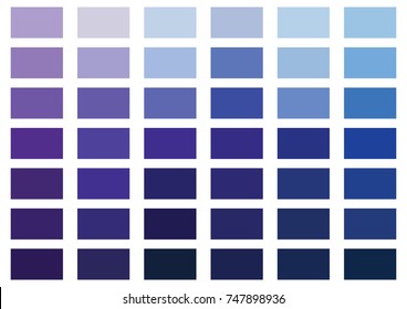 palette illustration blue vector