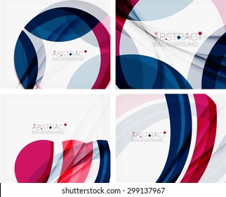 Purple and blue color shapes elegant abstraction for your message. Vector illustration.