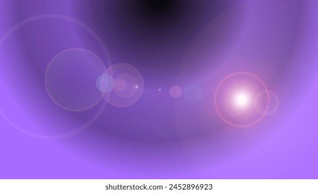 Eleganter Bildschirmhintergrund in Lila und Blau mit Linsenflackereffekt. Kreatives geometrisches Abstraktes Farbverlaufs-Hintergrundmuster-Design für Abstrakten unscharfen Hintergrund, Für Web und Mobil.