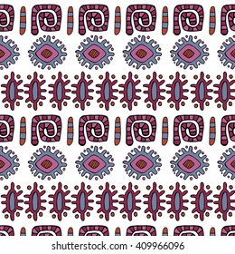 Purple and blue ethnic pattern